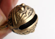 Handcarved Brass Sleigh Christmas Bell - nepacrafts