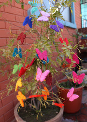 Small Butterfly Felt Hanging Decor - nepacrafts