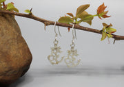 Hindu Om Sterling Silver Earrings - nepacrafts