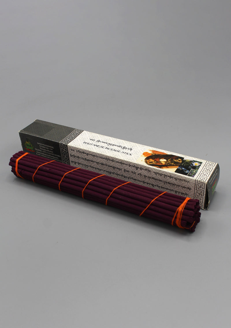 Grey Box Bhutanese Nado Poizokhang Incense - nepacrafts