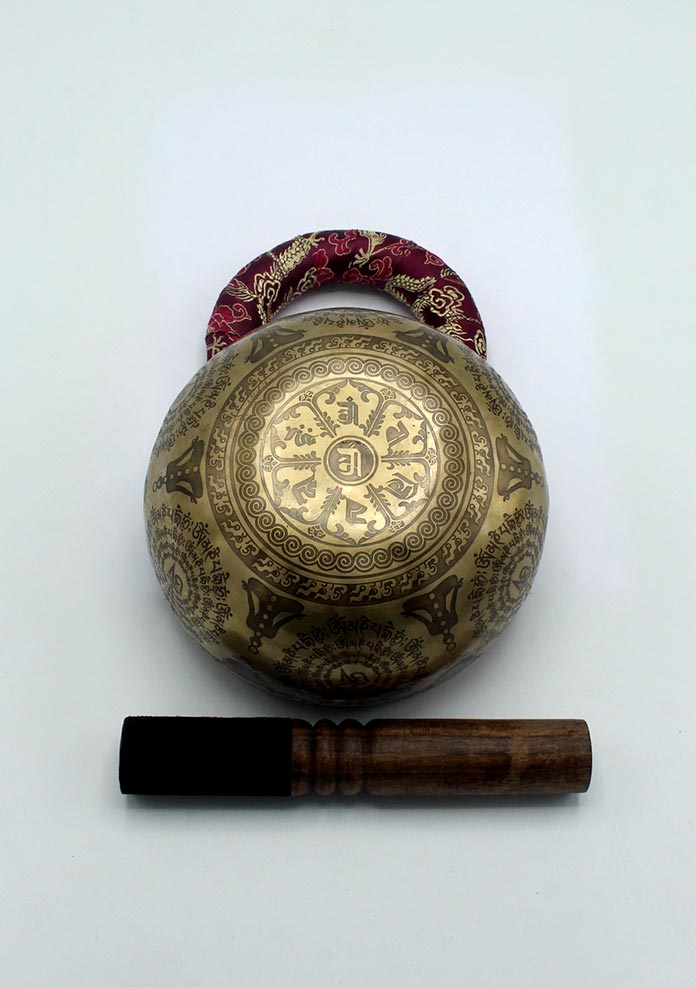 Fine Arts Jambala Etched Singing Bowl -6 inch