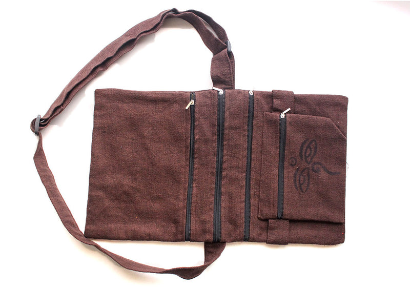 Buddha Eyes Printed Cotton Side Carry Bag - nepacrafts