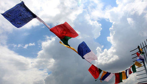 Cotton Tibetan Prayer Flags-Medium size