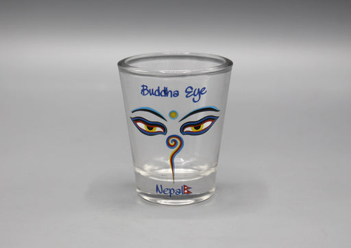 Buddha Eye Printed Shot Glass - nepacrafts