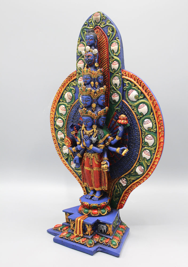 Resin Hand Painted Avalokiteshvara Statue