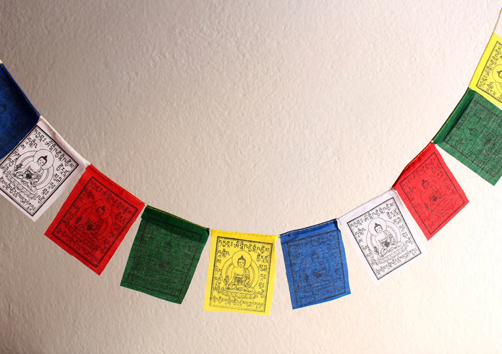 Baby Medicine Buddha Prayer Flags - nepacrafts