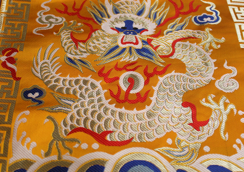 Dragon Embroidered Brocade Table Place Mat