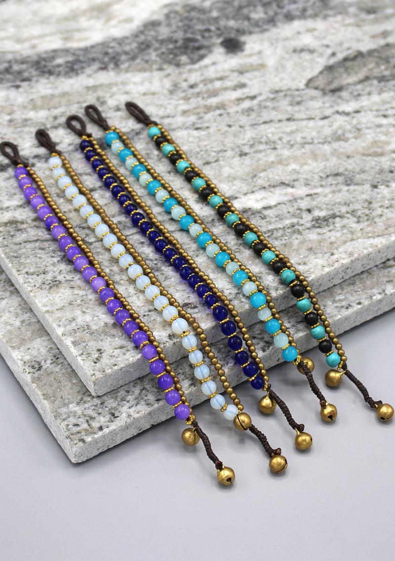 Elegant Glass Beads Small Anklet - nepacrafts
