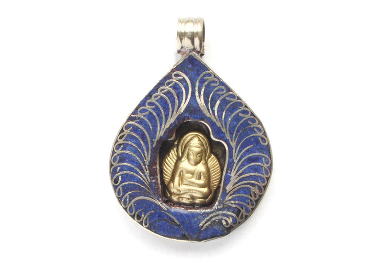 Bodhi Leaf Shakyamuni Buddha Pendant - nepacrafts