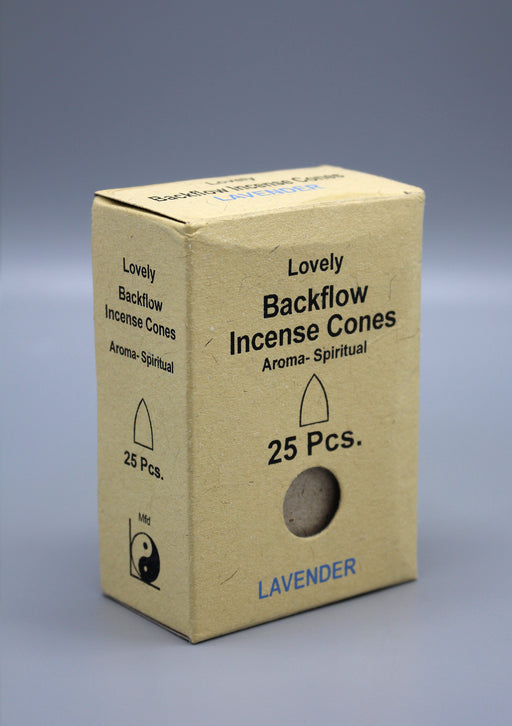 Lavender Spiritual Aroma Back Flow Cone Incense - nepacrafts