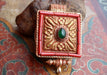 Gold Plated Tibetan Ghau Pendant Box - nepacrafts