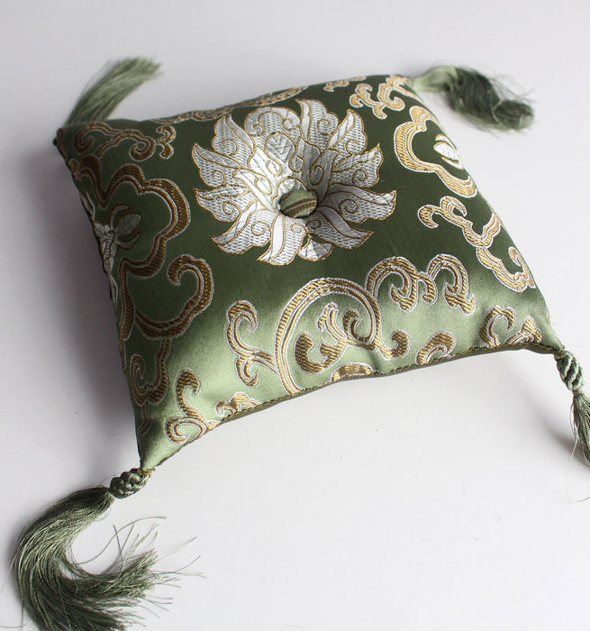 Lotus Singing Bowl Cushion, Handmade - nepacrafts