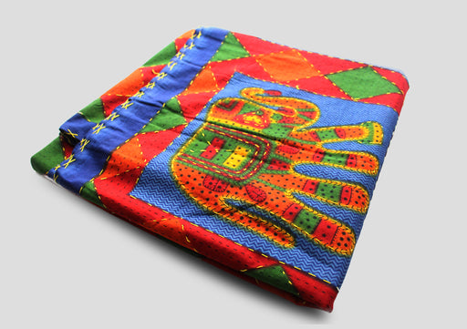 Colorful Cotton Fabric Elephant Printed Wall Hanging Tapestry/ Wall Decor - nepacrafts