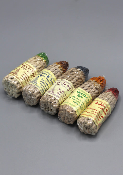Pancha Buddha Nepalese Rope Incense - nepacrafts