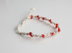 Red Glass Beads Knot Hemp Bracelet - nepacrafts