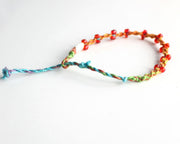 Glass Beaded Braided Hemp Bracelet - nepacrafts