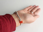 Tricolor Glass Beads Hemp Bracelet - nepacrafts
