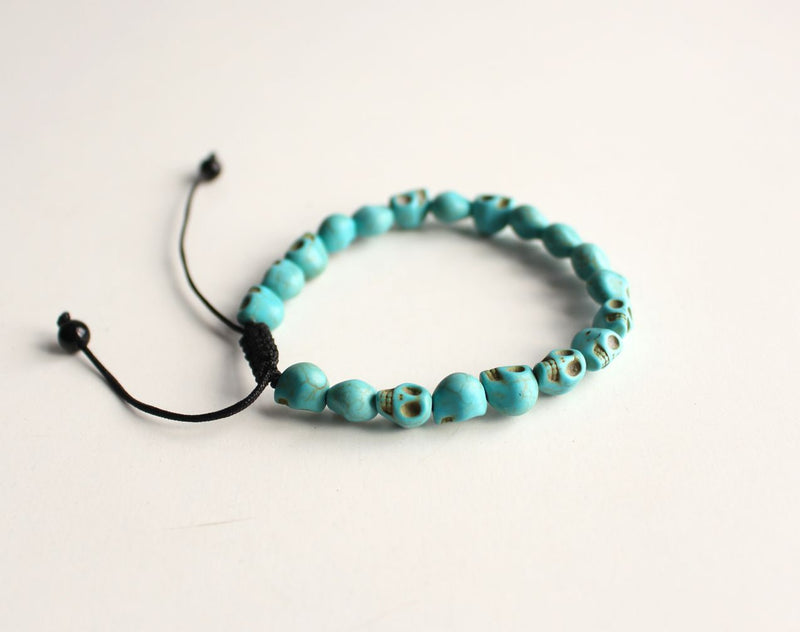 Bohemian Skull Beads Wrist Mala - nepacrafts
