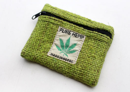 Natural Hemp Zipper Coin Purse - nepacrafts