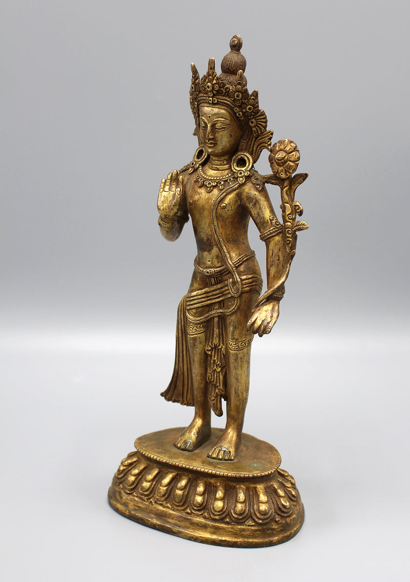 Antique Padmapani Avalokiteshvara Statue - nepacrafts