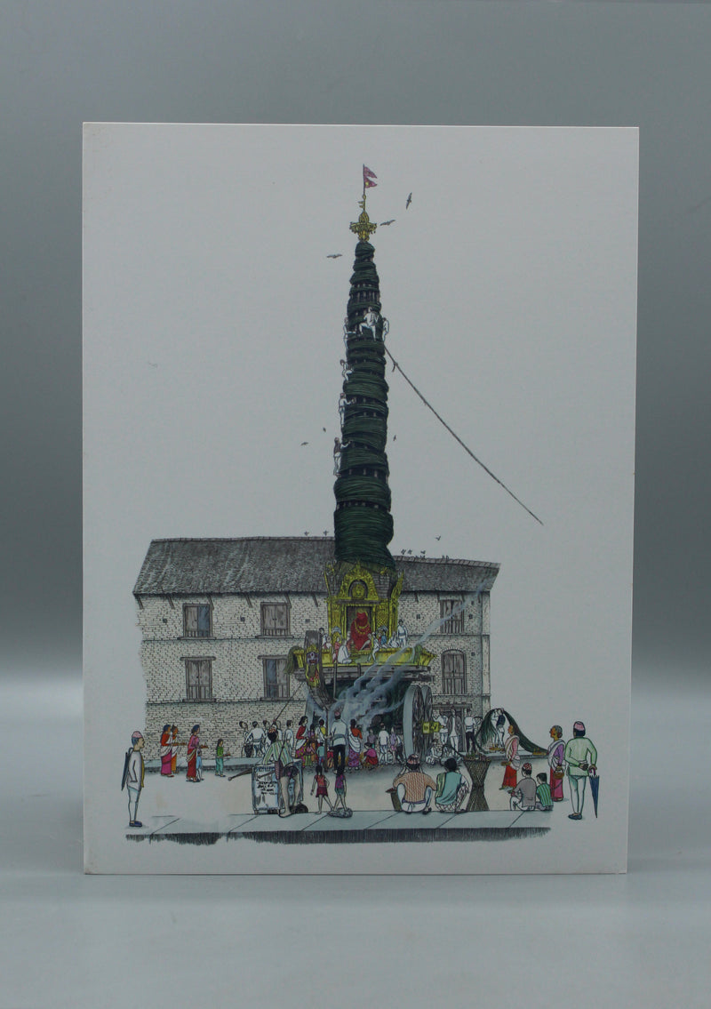 The Chariot Festval of Rato Machhindranath Greeting Card