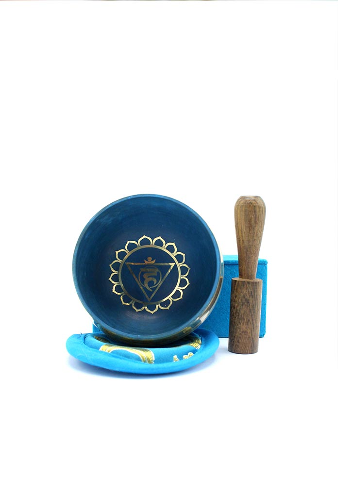 Vissudha Singing Bowl Gift Set 3 Inch - Throat Chakra