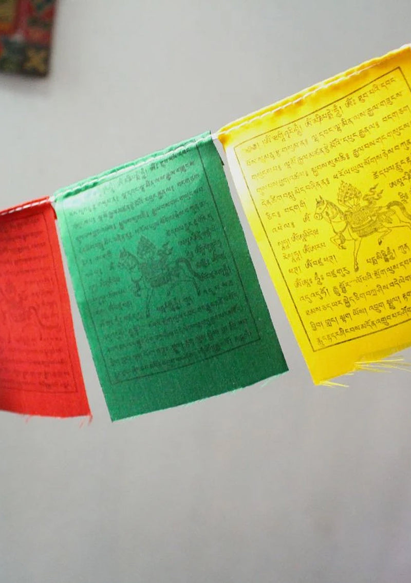 Baby Polyester Silk Windhorse Prayer Flags
