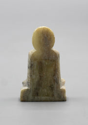 Meditating Buddha Statue carved on a marble 1.6" High - nepacrafts