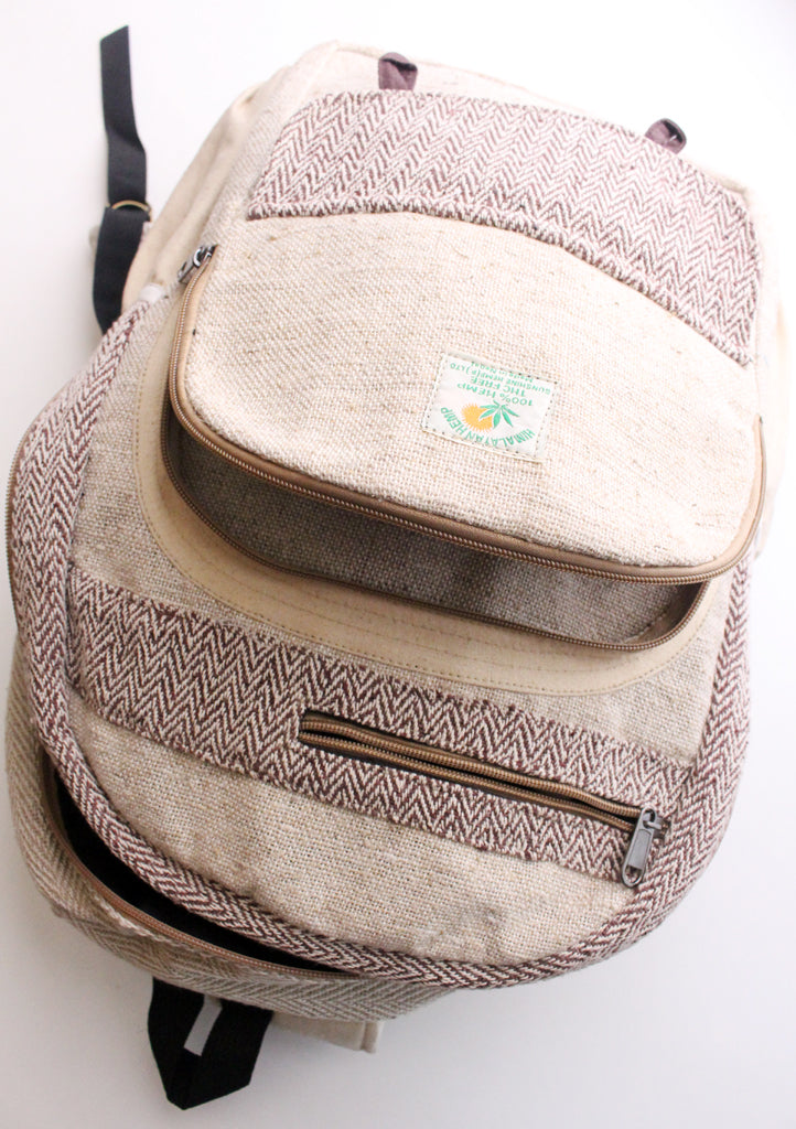 Light Weight and Multipurpose Ecofriendly Hemp Carry Bag, Hemp Backpack - nepacrafts