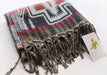 Himalayan Yak Wool Shawl in Black, Red and Green Check Pattern From Nepal - nepacrafts