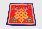 Endless Knot Brocade Fabric Table Cloth/Altar Cloth - nepacrafts