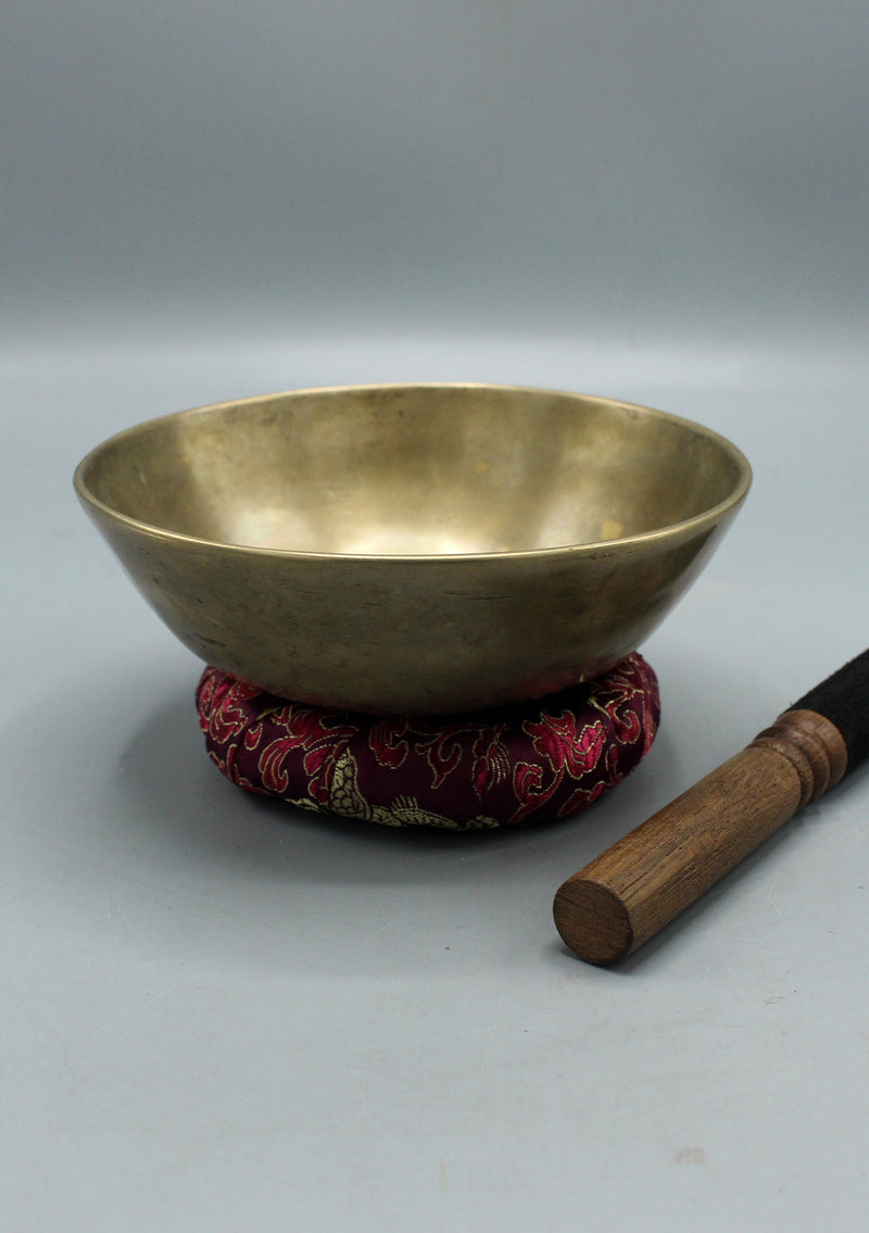 Healing ManiPuri Tibetan Flat Singing Bowl
