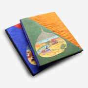 Resting From Work, Handpainted Lokta Paper Journal - nepacrafts