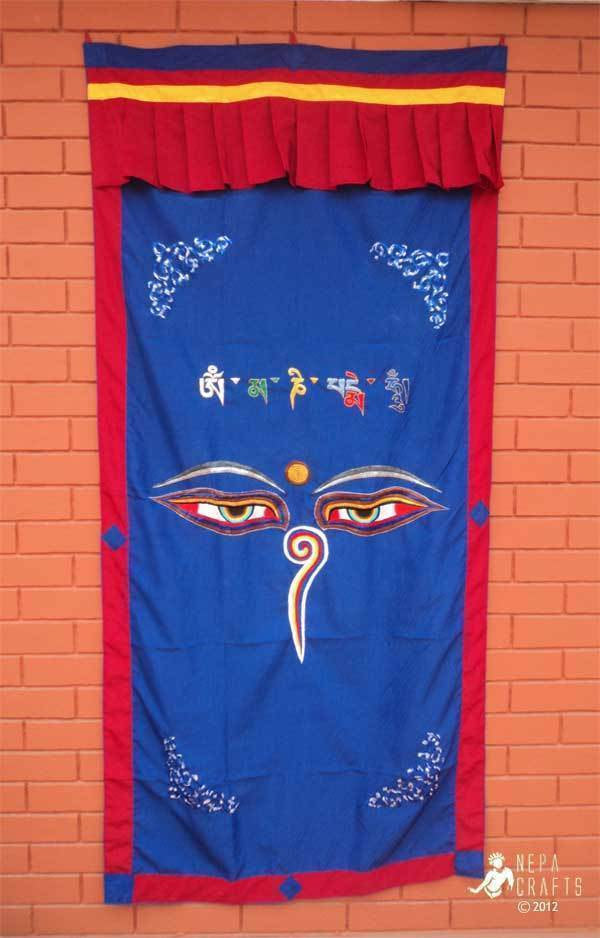 Buddha Eyes Cotton Door Curtains