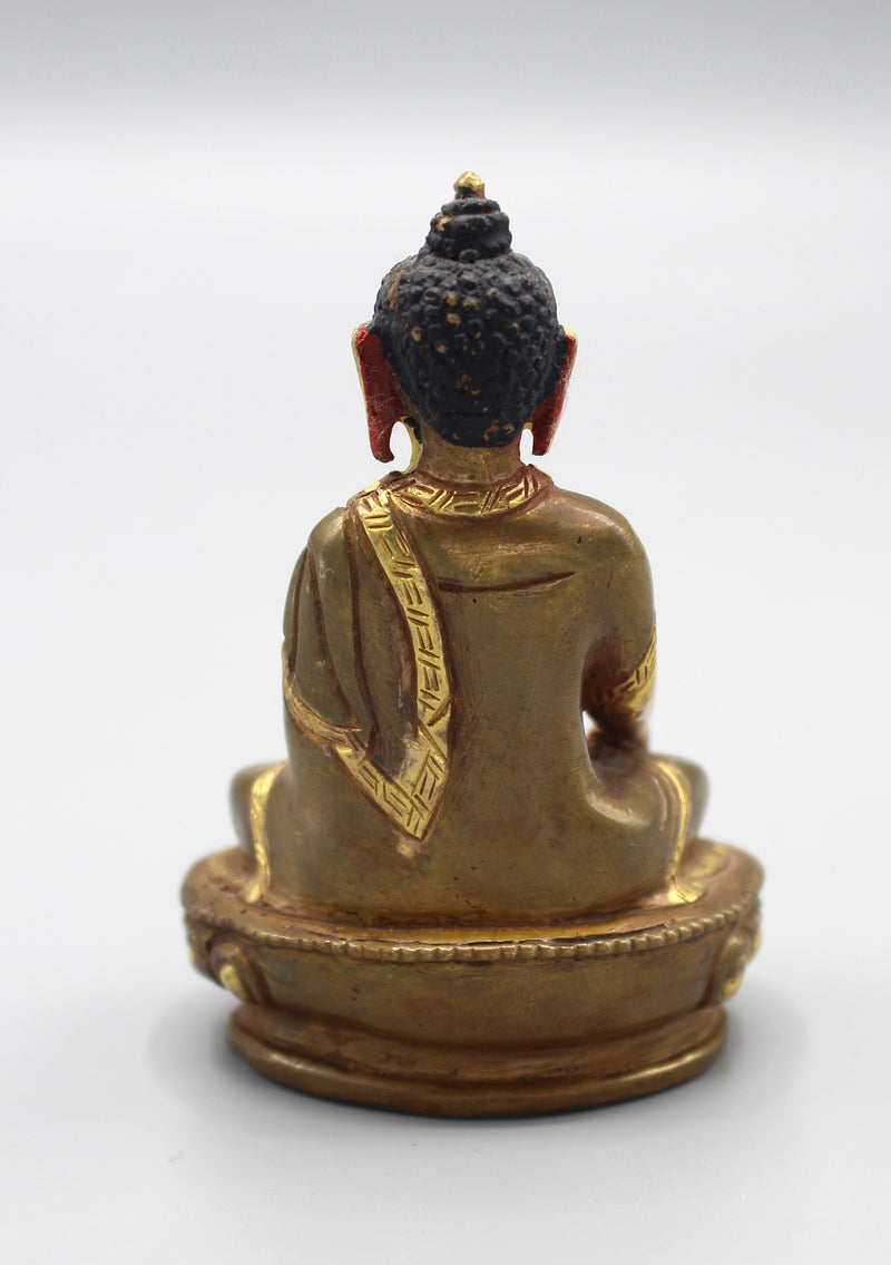 Party Gold Plated Ratnasambhava Buddha Statue