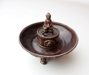 Lucky Symbols Buddha Incense Burner - nepacrafts