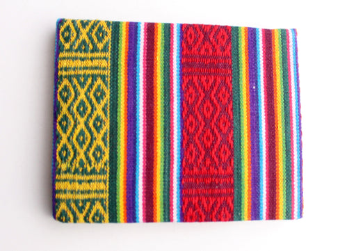 Eco Friendly Lokta Paper Blank Travel Journal with Bhutanese Fabric Hard Cover - nepacrafts