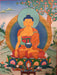 Peaceful thangka of Shakyamuni 66x50cm NTH124 - nepacrafts
