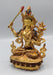 Gold Plated Bodhisattva Manjushri Statue 8 Inch High - nepacrafts