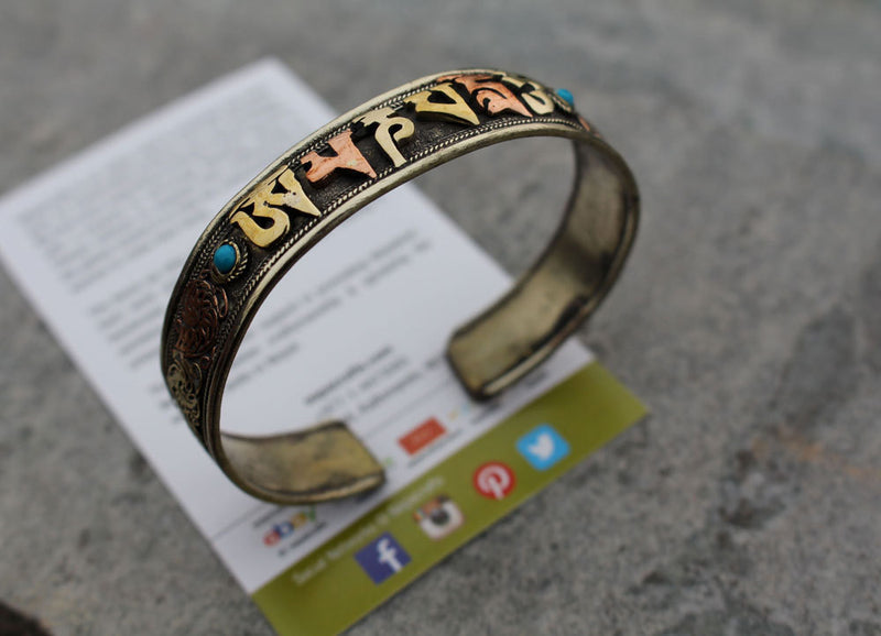 Tibetan Om Mani Bracelet - nepacrafts