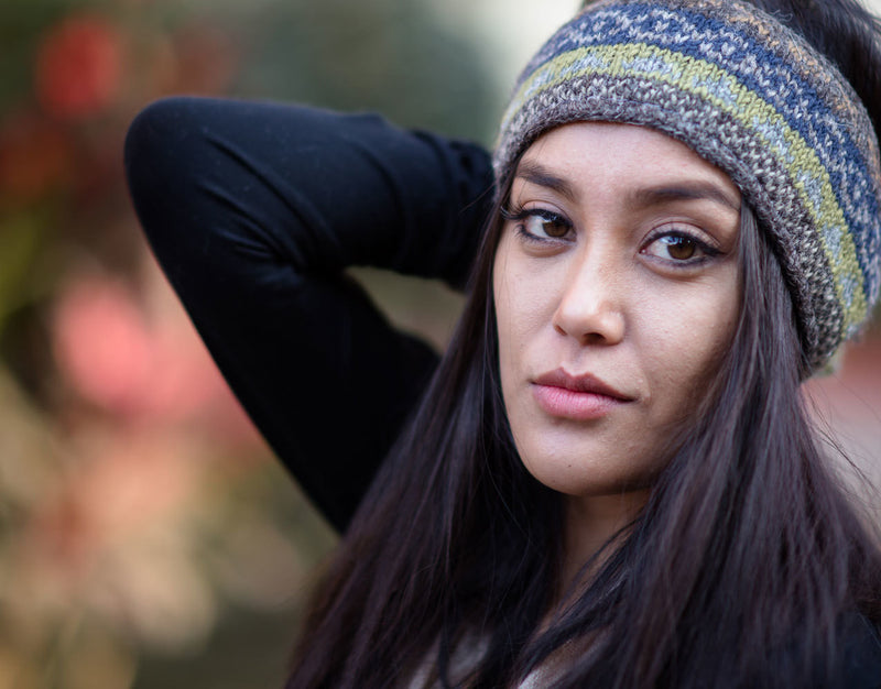 Multicolored Woolen Sherpa Head Band - nepacrafts