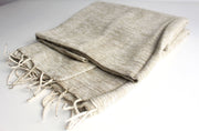 Plain Yak Wool Shawl Cream - nepacrafts