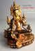 Partly Gold Plated Green Tara Statue 6" SSST320 - nepacrafts