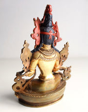Partly Gold Plated Green Tara Statue 6" SSST320 - nepacrafts