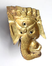 Hand Crafted Ganesha Mask Wall Hanging - nepacrafts