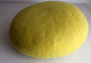 Yellow Round Soft Flower Felt Cushion - nepacrafts