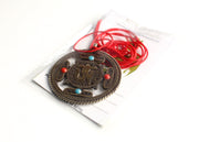 Om & Double Dorjee White Metal Tibetan Mandala Pendant - nepacrafts