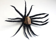 Black Urchin Merino Wool Felt Hair Band - nepacrafts