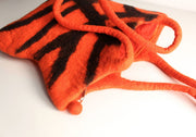 Tiger Print Felt Tote - nepacrafts