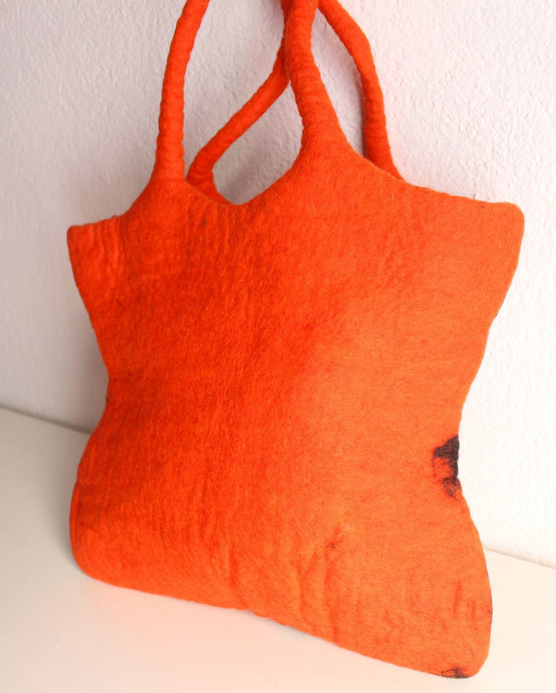 Tiger Print Felt Tote - nepacrafts